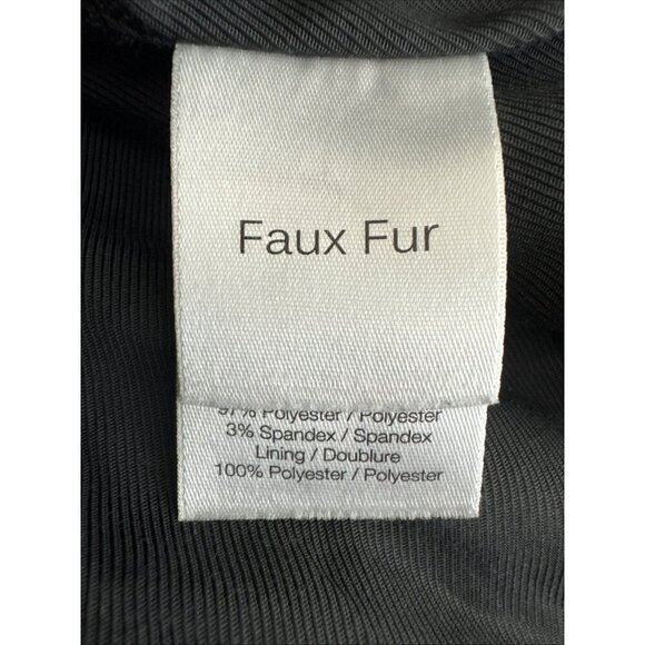 Veronica Beard Women's S Anita Fleece Faux Fur Jacket Brown Animal Crop - Picture 11 of 16